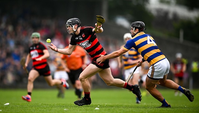 Clubber TV Ireland showing live hurling game.
