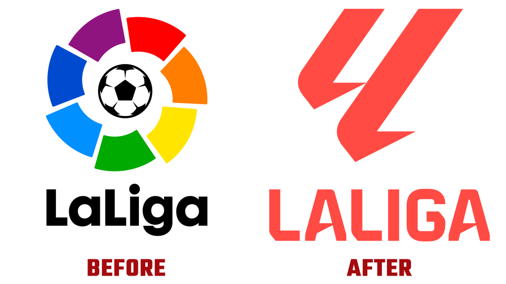 just like the logo, La LIga had a big history of change